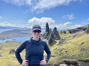 Kara traveling in Scotland