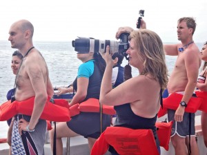 Laura at Work on the Water, Photo by Gary Wolf