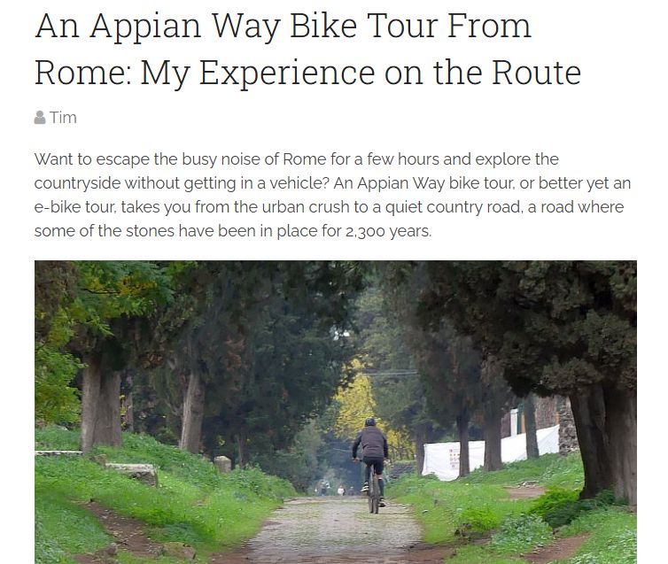specific travel experience article instead of generic listicle