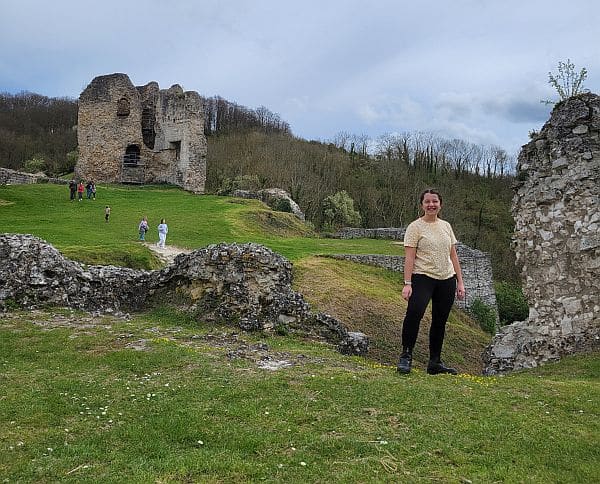Lacey Pfalz on a travel writing assignment